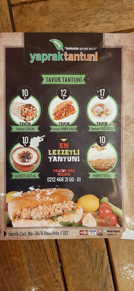 Menu Mersin Yaprak Tantuni-1