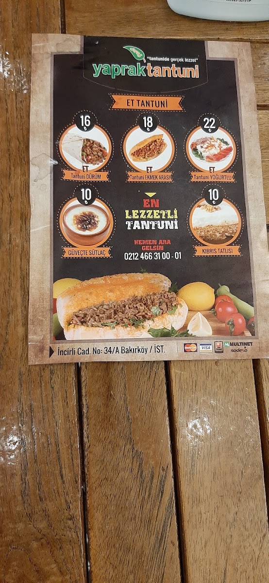 Menu Mersin Yaprak Tantuni-2